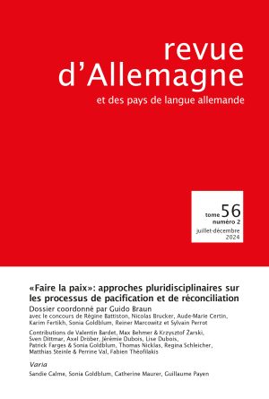 Revue d’Allemagne et des pays de langue allemande n°56-2/2024