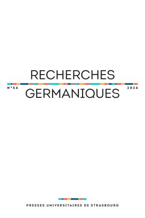 Recherches germaniques n° 54/2024 - Varia